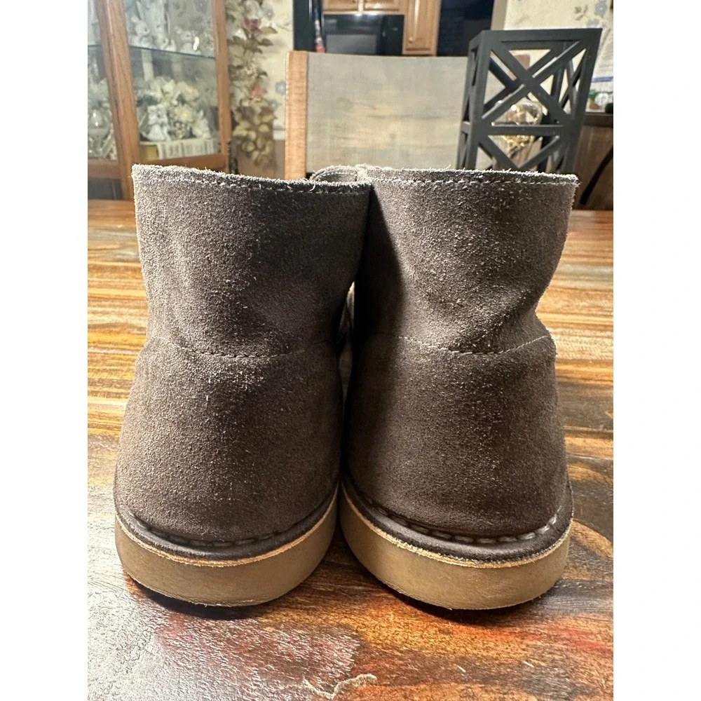 Robert Wayne Mens Suede Chukka Boots‎ Dark Gray Lace Up Desert Boots Size 13